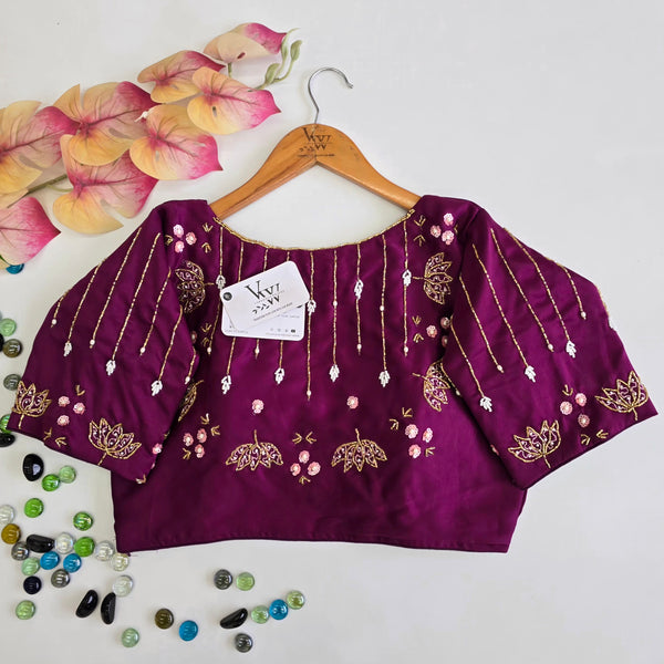 Ayaan Heavy Handcrafted Handwork Blouse - A True Work of Art